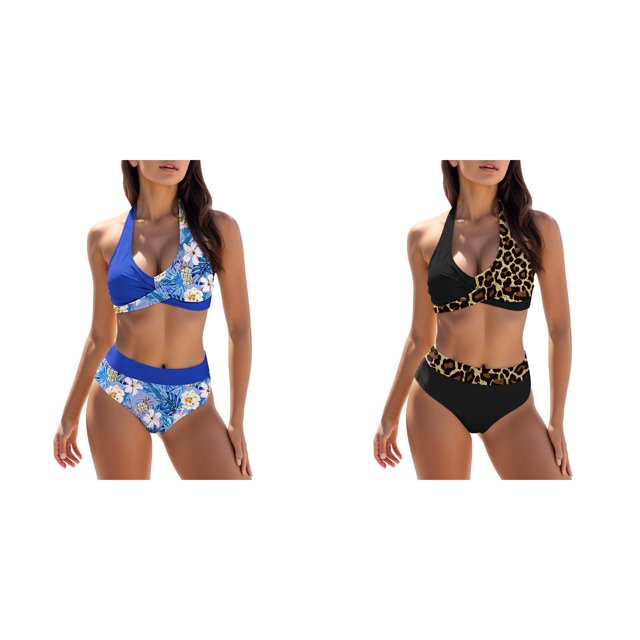 (Lot de 2) Rinsvye Maillot de Bain à Bretelles Séparées pour Femmes Vêtements de Bain Designs Tendance