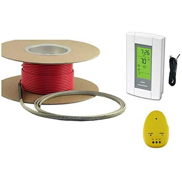 20 Sqft Cable Set, Electric Radiant Floor Heat Heating System with Aube Digital Floor Sensing Thermostat