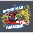thumbnail image 2 of Women's Spider-Man: Beyond Amazing Web Slinging Racerback Tank Top Navy Blue Heather X Small, 2 of 4