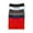 Plain-Black/Charcoal/Lt.Grey/Navy/Red/White, variant on Junior Boy Seamless Boxer Briefs, Boyshorts Panty, Two-Tone Awning Stripes Multi Colors, One Size, 6-Pack
