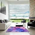 thumbnail image 6 of Ahgly Company Indoor Rectangle Patterned Dark Orchid Purple Area Rugs, 6' x 9', 6 of 6