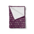 thumbnail image 2 of Oriental Soft Flannel Fleece Throw Blanket, Pattern with Abstract Nostalgic Flourish Floral Ornament Print, Cozy Plush for Indoor and Outdoor Use, 50" x 60", Plum and Multicolor, by Ambesonne, 2 of 5