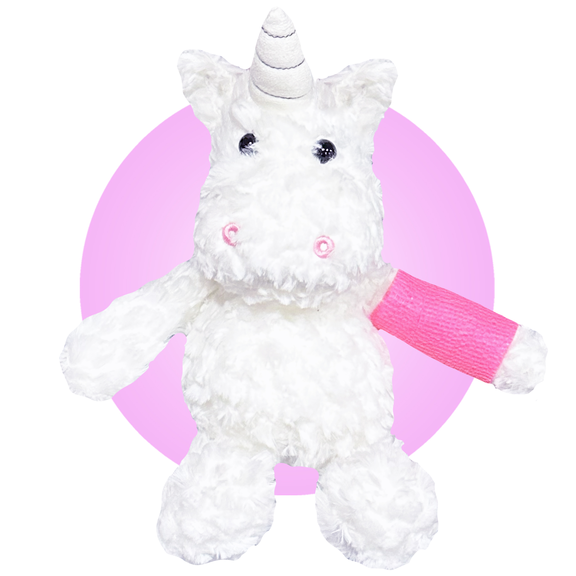 Broken Arm Gift for Little Girls - Get Well Soon Gift Kids - Stuffed Animal Unicorn wearing a Cast by Kikilishop