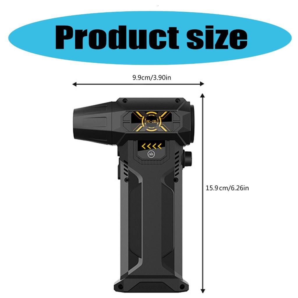 Cordless Electric Air Duster Fast Charging Blower Fan For Keyboards, PC Car And Inflatable Gear Turbocharged Duct Fan