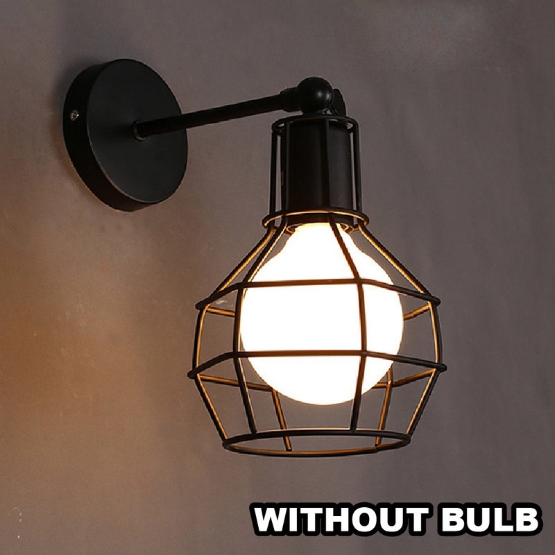 Vintage Wall Lamp LED American Retro Metal Wall Lamp Cover Light Home