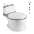 thumbnail image 1 of Toddler Potty Training Toilet with Realistic Flushing Sound, Storage Compartment and Toilet Brush for Ages 18 Months+, 1 of 8