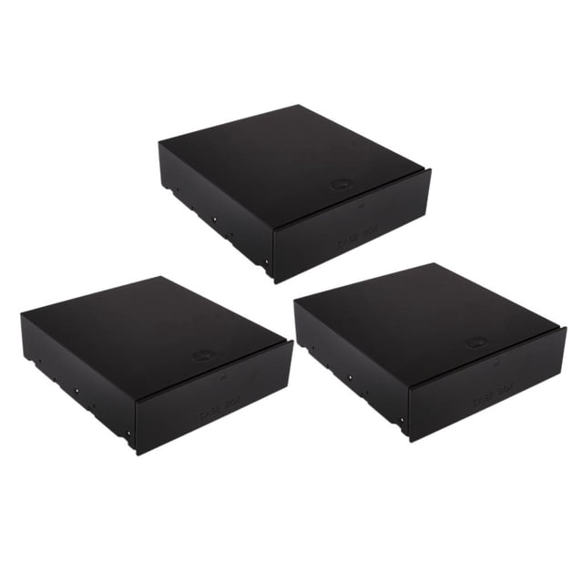 Caja de almacenamiento de bandeja de 5,25 "para computa de 3 piezas Caja de almacenamiento de disco duro 3,5 para / Macarena Caja de almacenamiento de bandeja