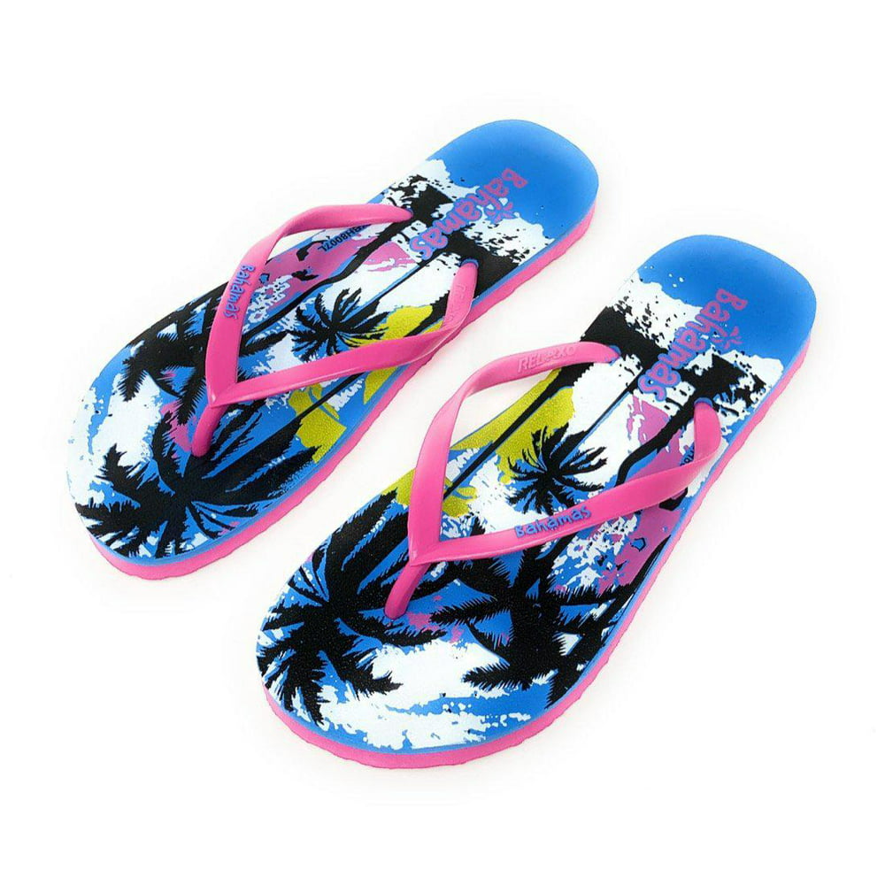 Relaxo - Bahamas Beach Flip Flops Sandals Slippers for Women with ...