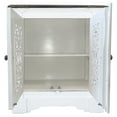 thumbnail image 2 of Cottage Solid Wood Accent Cabinet in Distressed White/Driftwood Brown, 2 of 2