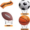 thumbnail image 5 of Acrylic Sports Ball Stand, Basketball Soccer Display Holder, Acrylic Sports Ball Display Stand Holder for Basketball Soccer Football, Christmas Gift, 5 of 7
