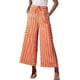 thumbnail image 2 of Pantalones Anchos Cómodos de Verano para Mujer, Color Naranja, Talla S, 2 of 5