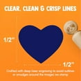 thumbnail image 4 of Heart Solid Rubber Stamp for Stamping Crafting Planners - 1/2 Inch Mini, 4 of 4