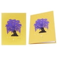 thumbnail image 1 of IFANLANDOR 1Pack Thank You Cards in Purple with 3D Greeting Card Design 5.9x7.9in, 1 of 8