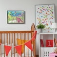 thumbnail image 2 of Stupell Industries Happy Dinosaurs Playing by Rainbow Illustration,16 x 20,Designed by Carla Daly, 2 of 7
