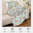 thumbnail image 4 of Capybara Blanket Cute Capybara Gifts for Girls Boys 50"×40", Soft Flannel Throws Blankets for Women Men, Funny Capybara Themed Stuff for Kids Adults Capybara Lovers Couch Bed Decor, 4 of 4