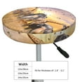 thumbnail image 4 of Daiia Wildlife Protection Stool Covers Round,Round Bar Stool Covers Waterproof Bar Chair Covers Washable Stool Cushion Slipcover for 12-14 Inch Chair-, 4 of 7