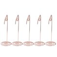 thumbnail image 2 of 5Pcs Table Card Holder,Cute Metal Wire Table Sign Stand Photo Picture Holders Menu Memo Clips For Centerpieces Wedding Anniversary Party Birthday, 2 of 8