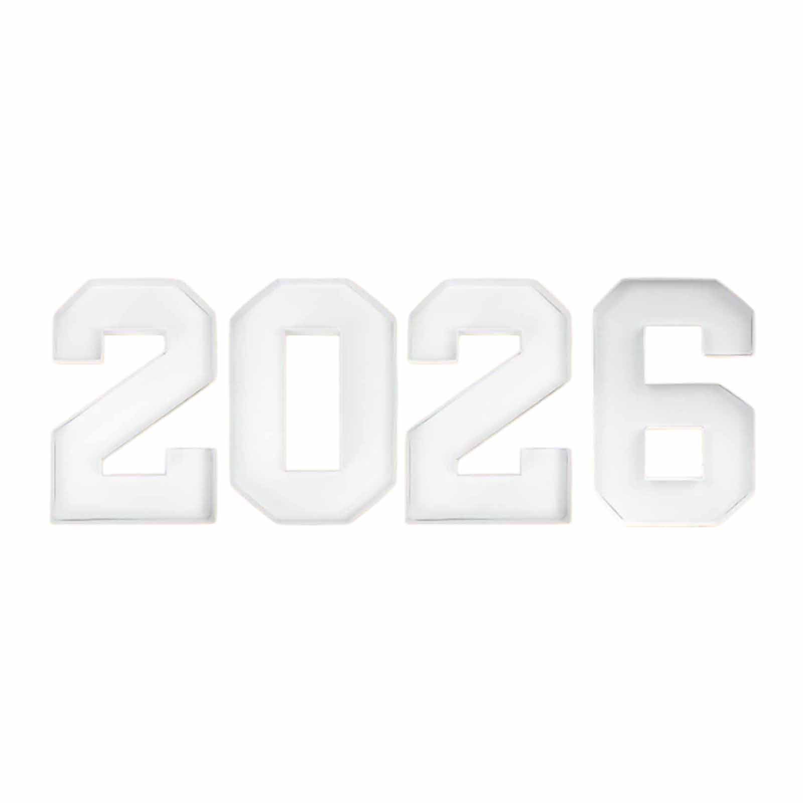 2026 Number Charcuterie Tray Set - 4 Plastic Food Platters for Entertaining, Ideal for Snack & Fruit Display