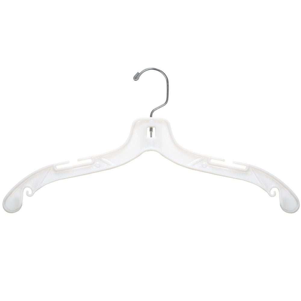 Clear Plastic Dress Hangers 17 inch Case of 20 