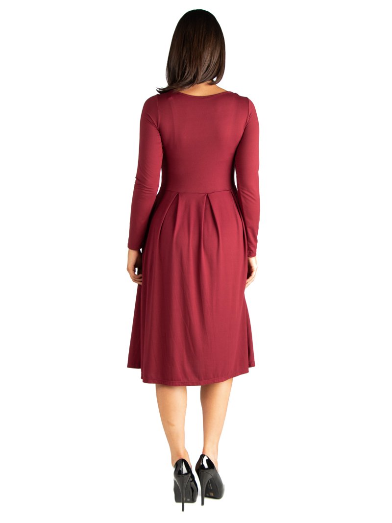 fit & flare stretch midi dress Stretchable Corset Fit & Flare Midi Dress main image 1