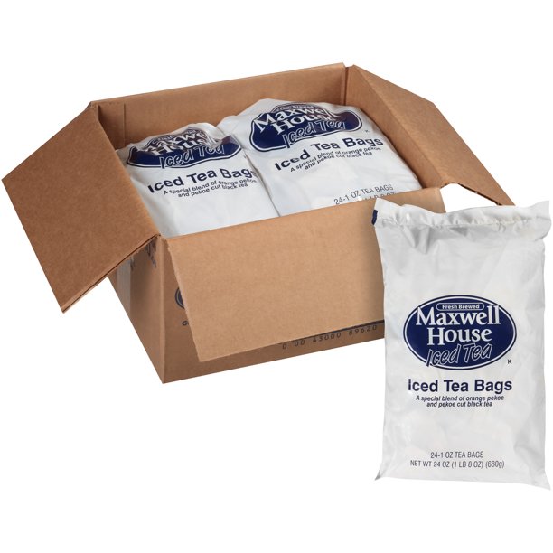 Maxwell House Iced Tea Bags, 96 ct Casepack, 1 oz Bags