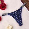 thumbnail image 1 of Victoria's Secret Sexy Sin Costuras Bragas De Mujer Carta De Lujo Diamantes De Imitación Lencería G string Confort Diseño Íntimo Rosa Satén, 1 of 4
