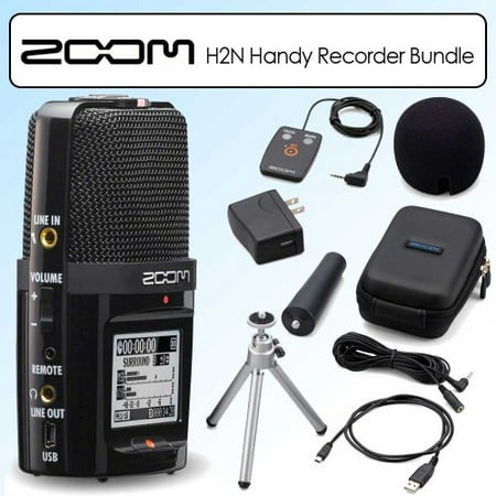Zoom H2n Handy Handheld Digital Multitrack Recorder Bundle with APH-2n Accessory