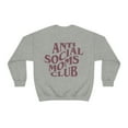 thumbnail image 2 of Anti Social MOMS Club Sweatshirt by Typically Vulgar (with Purple Text), 2 of 2
