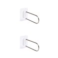 thumbnail image 2 of Ounissouiy Percha para abrigos, estante de almacenamiento, extraíble, resistente, para el hogar, dormitorio, balcón, organizador, soporte, Blanco 2Conjunto, 2 of 6