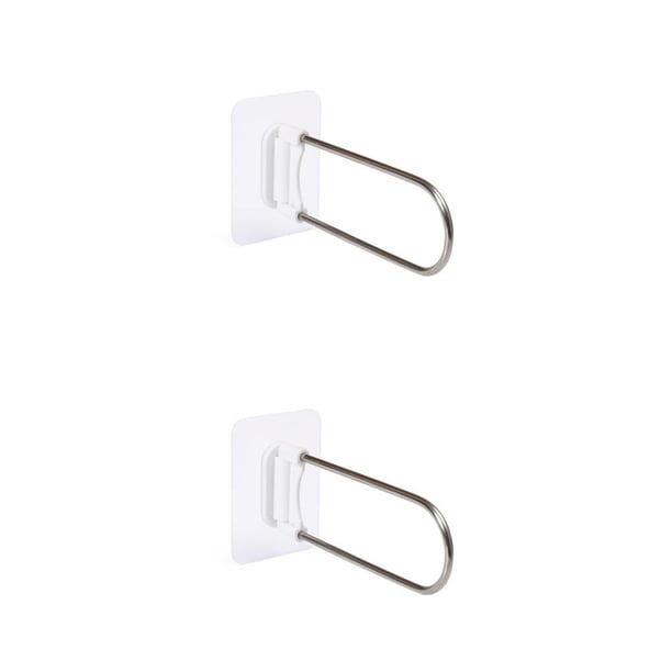 Inteprter Percha para abrigos, estante de almacenamiento, soporte organizador desmontable para balcón Blanco 2Conjunto