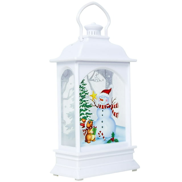 Bangcool Christmas Lantern Portable Creative Decorative Tabletop Lantern Hanging Lantern
