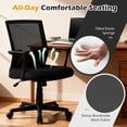 thumbnail image 5 of Giantex Computer Home Office Chair, Ergonomic Desk Chair w/Rocking Function, Swivel Mesh Task Chair, 5 of 10