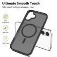 thumbnail image 3 of ELEHOLD Case for iPhone 16, Shockproof Magnetic Skin-Feel Case,Compatible with Wireless Charging,Black, 3 of 6