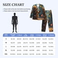 thumbnail image 4 of Salouo Cute Butterfly Bear Print Button-Front Long Sleeve Pajama Set for Men, Soft 2Pjs Men's Long Sleeve Sleepwear-X-Large, 4 of 7