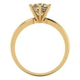 thumbnail image 4 of Solitaire Engagement Ring for Women - 1ct Yellow Moissanite in 14K Yellow Gold Promise Ring, 4 of 5