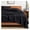 13 - Black, variant on Queen Sheet Set - Luxury 1800 Ultra-Soft Stonewashed Microfiber - Brushed - Deep Pockets - Easy Fit - Breathable Bedding - Sheet Sets & Pillowcases (Queen, Dusty Blue)