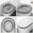 thumbnail image 3 of BEADCEST Soft Toilet Seat Pad Acolchonado Oscuro Para Uso En Con Lavable Y Manejable, 3 of 8