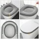 thumbnail image 2 of BRIGHTFUFU Funda para asiento de inodoro de baño, funda suave para cojín de asiento de inodoro, funda lavable elástica, 2 of 8