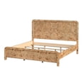 thumbnail image 2 of Beaumont Lane Transitional King Burl Wood Panel Bed in Natural, 2 of 8