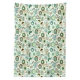 thumbnail image 3 of Ambesonne Floral Tablecloth Rectangular Table Cover, Pastel Nature, 52"x70", Mint Green Sky Blue, 3 of 4