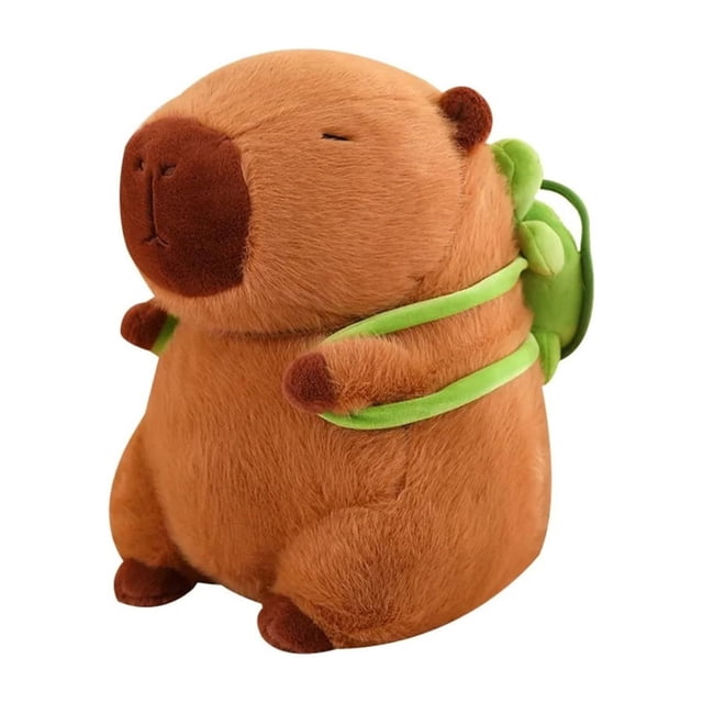 Capybara Simulation capybara stuffed toy Simulation With Turtle Animal backpack with Turtle Fluffty toys Anime