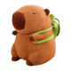 thumbnail image 1 of Simulación de capibara Juguete de peluche de capibara Simulación con mochila de animal de tortuga, 1 of 8