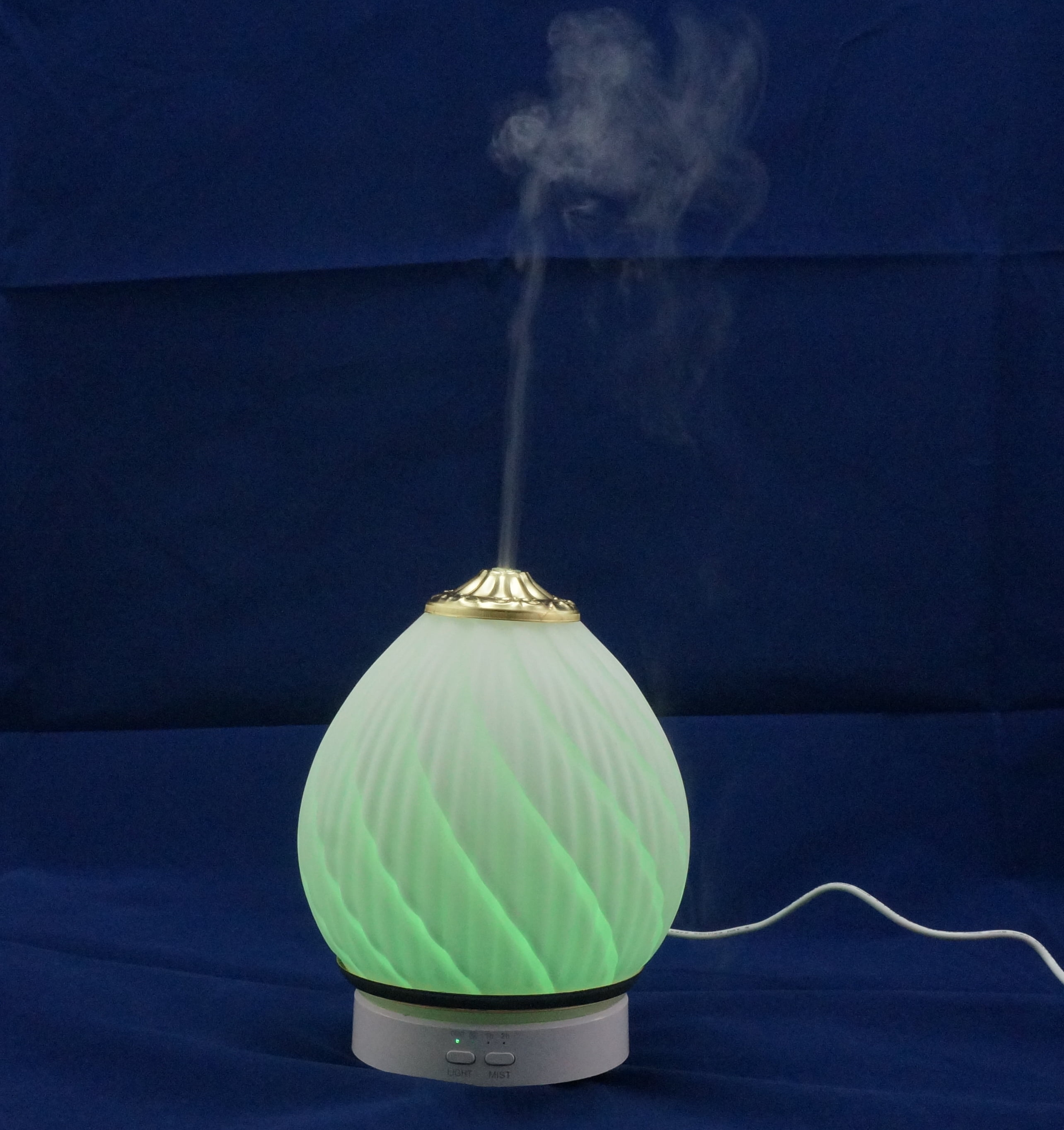 K-Cliffs Essential Oil Diffuser Ultrasonic Aromatherapy Stress Relaxing Humidifier 7 Colors Changing Adjustable Mist Mode Safe Waterless Auto Shut Off Office Home Yoga Spa Gold