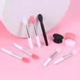 thumbnail image 4 of 10-Piece Single-Head Silicone Lip Brushes Set with 2 Anti-Lost Covers - Soft, Tasteless Silicone Applicators for Lipstick, Lip Gloss, Lip Balm - Mini Portable Design, Easy to Clean & Store - Ideal, 4 of 6