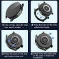 thumbnail image 2 of KOMI Hard Case Compatible with Samsung Galaxy Watch 5 Galaxy Watch 4 40mm with Screen Protector, HD Tempered Glass Screen Protector Cover Overall Protective Cover, 2 Pack, 2 of 5
