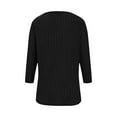 thumbnail image 3 of Yievot Long Sleeve Shirts for Women Ribbed Knit Tunic Tops Dressy Crew Neck Lightweight Sweaters, 3 of 6