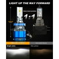 thumbnail image 6 of 6pcs LED Headlights H1 H11B Hi/Low Beam 6000K + H11 Fog Light Bulbs Plug, 6 of 15