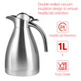 thumbnail image 4 of CABAX Jarra Térmica de Acero Inoxidable de Grado Alimenticio de 34 oz/Cafetera con Aislamiento al Vacío de Doble Pared con Botón de Presión Superior Más de 12 Horas de Retención de Calor y Frío para C, 4 of 5