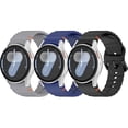 thumbnail image 1 of Chenchen 3 Pack Band Compatible for Samsung Galaxy Watch 7 6 5 4 Band 40mm 44mm,Galaxy Watch 5 Pro 45mm/Watch 6 4 Classic 42mm 46mm 43mm 47mm/Active 2, 20mm Soft Silicone Sport Strap, 1 of 1