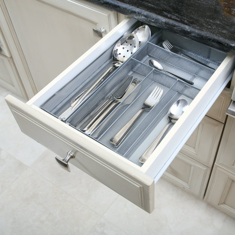 Adjustable Vertical Tray Storage Add-on Compartment for any Slide-Out Shelf